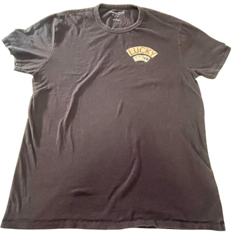 Lucky Brand Aces Over Eights Black graphic tee  Men's Large